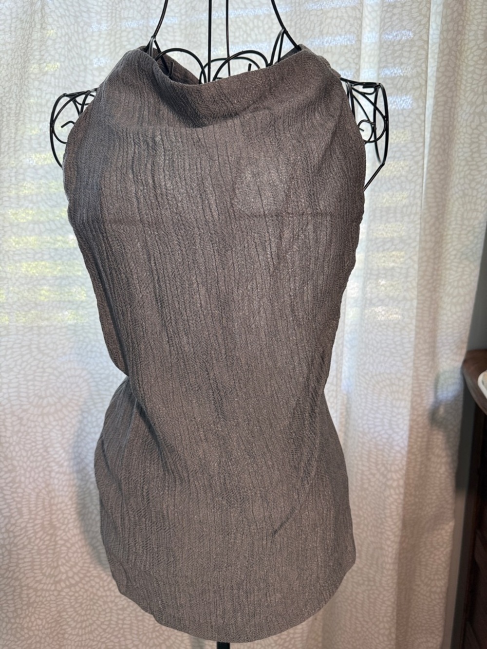 ZARA Backless Textured Twist Back Top, NWT, S